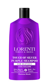 Lorenti Purple Hair Shampoo For Anti Yellow Purple Shampoo Blonde Touch Of Silver 630 ml