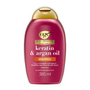 OGX 5in1 Benefits Frizz Free with Keratin & Argan Oil Shampoo, Strengthens and Improves Flexibility, Tames Frizz and Adds Shine, Sulfate Free, 385ml