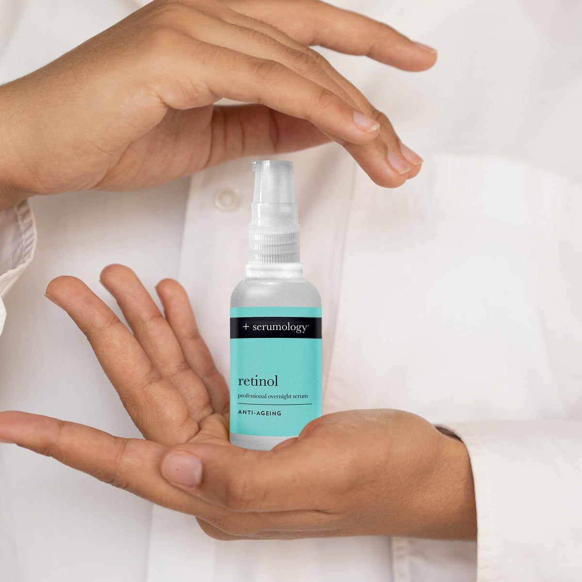 SERUMOLOGY RETINOL Professional Face Serum 30ml, 100% Plant Based Natural Skincare Anti-Ageing Serum