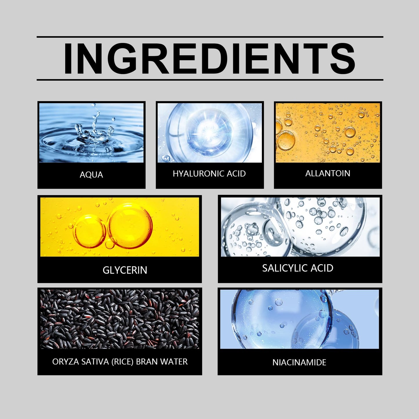 2PCS Rice Exfoliating Ampoule Set – Black & White Rice Brightening Duo for Glowing Skin | Gentle Peel + Pore Minimizing Deep Hydration