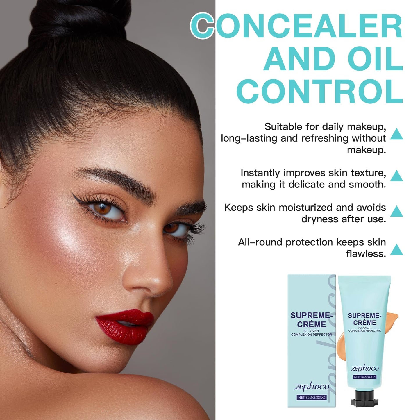 Bettinay supreme cream body makeup with Ring Palette, Waterproof Transfer Resistant Beauty Cream for Improves Uneven Skin Tone