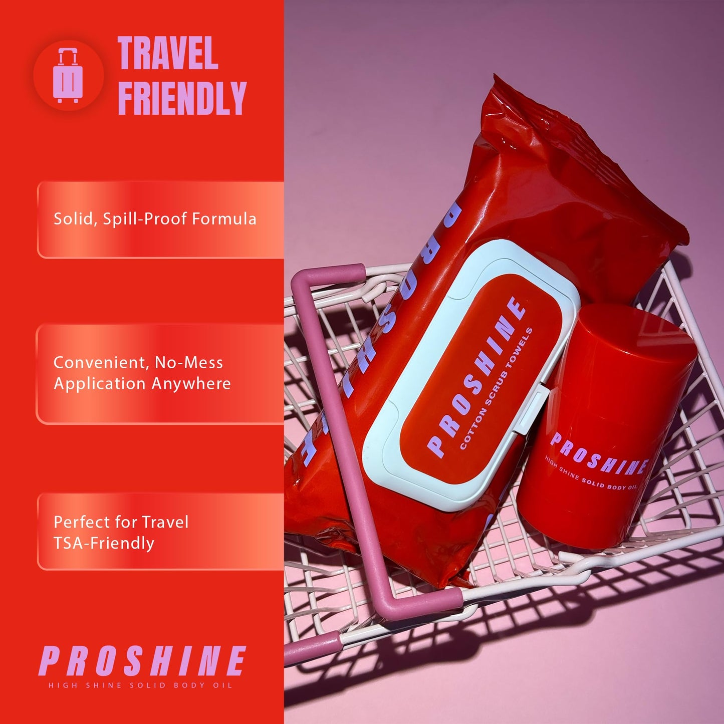 PROSHINE Body Oil Bar High Shine Solid Moisturiser 60g – Nourishing Vegan Body Butter with Soy Wax, Shea & Mango Butter – Travel-Friendly Hydration with Jasmine & Cedar Leaf Scent, UK Made by Proshine
