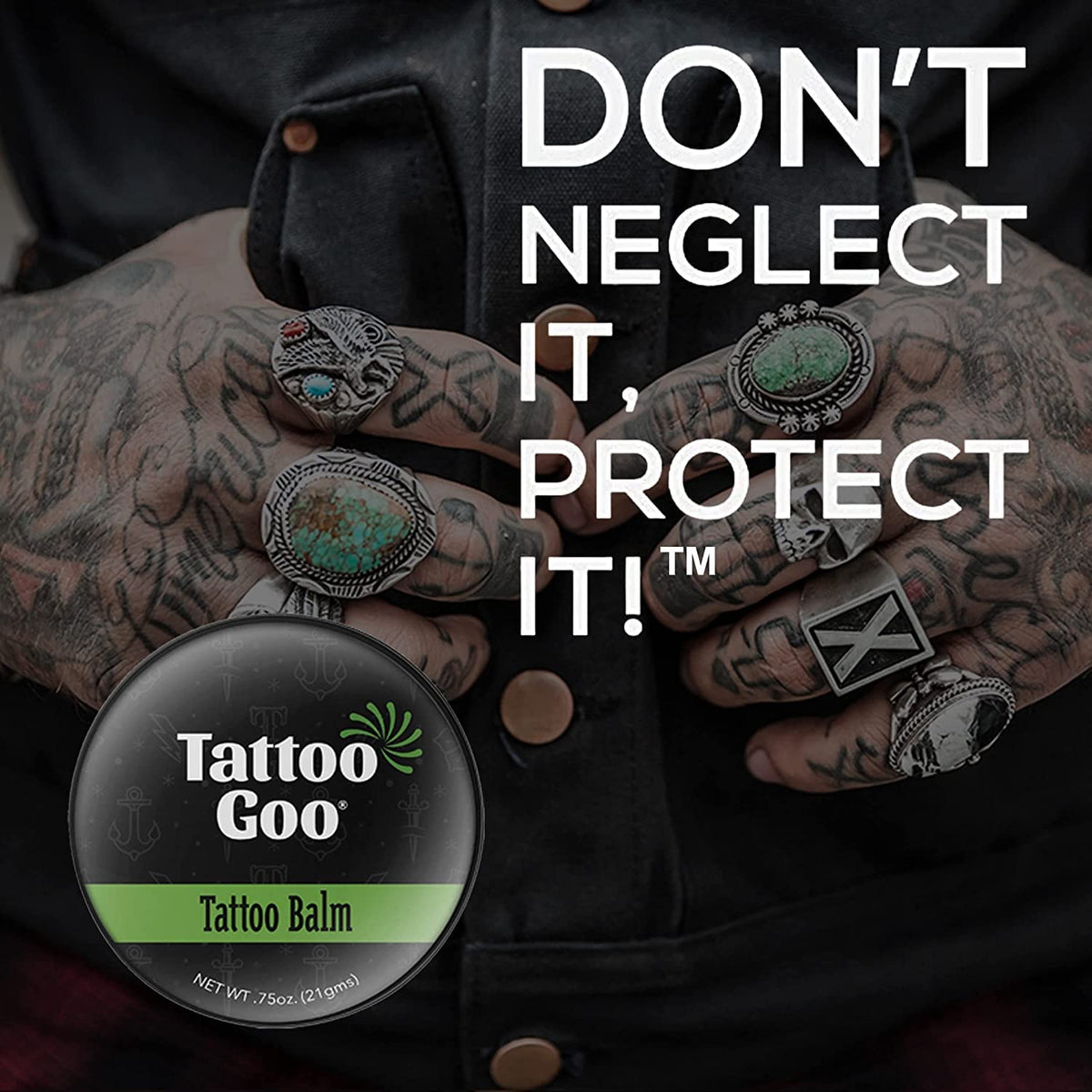 Tattoo Goo Mini TATTOO GOO TIN AFTERCARE Salve 9.3g - for New TATTOO'S & Skin Care
