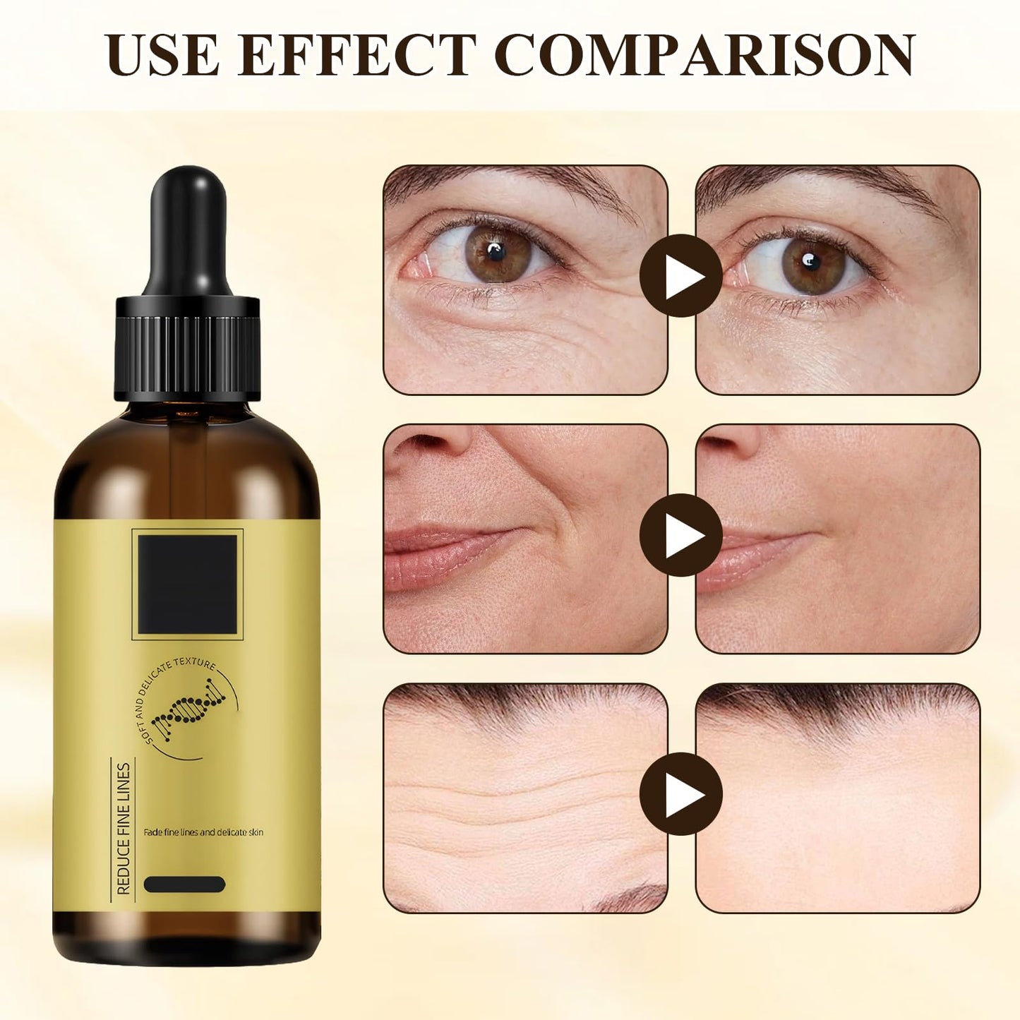 Anti-Wrinkle Firming Serum Firm and Plump Face Serum Hydrates and Locks in Moisture, Softens the Skin, Suitable for Dry and Loose Skin, and Reduces Fine Lines (30ml*2)