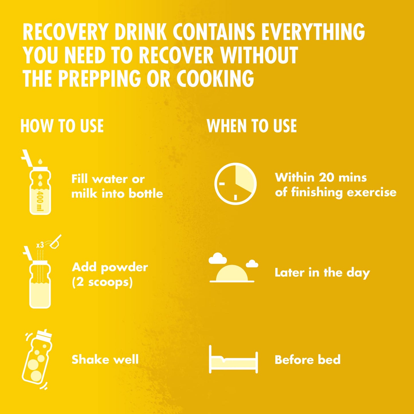 HIGH5 Recovery Drink | Whey Protein Isolate | Promotes Recovery | (Banana & Vanilla, 450g)