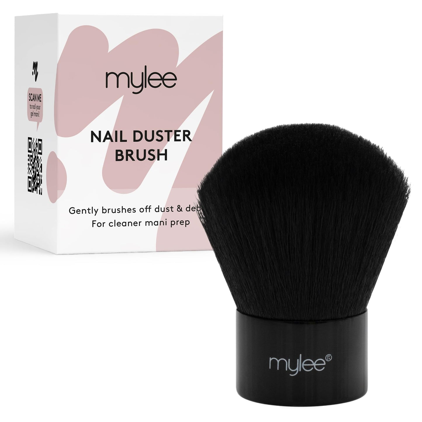 Mylee Duster Brush - Nail Dust Remover, Powder Cleaner, for Acrylic Nails And Nail Art - Comfortable and Easy to Handle Dusting Brush - Portable, Precise & Comfortable - Vegan and Cruelty Free