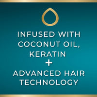 OGX Rescue Fusions Intense Repair & Strength Hair Mask, Infused with Coconut Oil, Keratin and Advanced Hair Technology, Clinically Proven to Visibly Repair Hair in One Use, 285ml