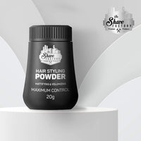 The Shave Factory Hair Styling Powder 20g Styling Powder Wax, BLACK