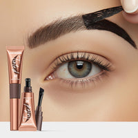 HOPHAT 3D Peel-Off Eyebrow Tint Gel – Long-Lasting Waterproof Brow Colour, Natural-Looking Tint Lasts Up to 3 Days, Easy to Apply & Remove (01#GRAY BROWN)