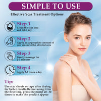 Eveellyn Scar Cream, Scar Gel, Professional Scar Removal Cream for Surgical Scars, Stretch Mark, Keloid Bump, C-Section, Burn, Acne, Old and New Scars 1.7 oz (50g)