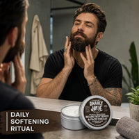 TRADEMARK GNARLY JOE EST.MMXVII Gnarly Joe Beard Softener & Face Cream - Bergamot & Benzoin 85ml - UK Made
