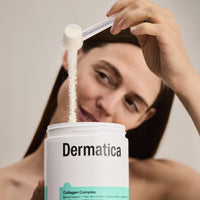 Dermatica Collagen Complex Powder, 240g – Hydrolysed Marine Collagen Peptides & Antioxidants for Radiant Skin, Healthy Hair & Strong Nail Support, 30 Servings