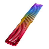 G Gabri Gabri Flat Hair Comb Top Comb Barber Styling Hair Cutting Durable Detangler - Professional Hairdressing Tools, Anti Static Heat Resistant, Strong & Durable (Rainbow Effect 20cm, Classic)