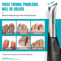 Toenail Clippers for Thick Nails - Heavy Duty Professional Thick & Ingrown Toe Nail Clipper for Men & Elderly, Large Toenail Scissors for Seniors/Mens/Women,Long Handle Safety Strong RONAVO(Black)