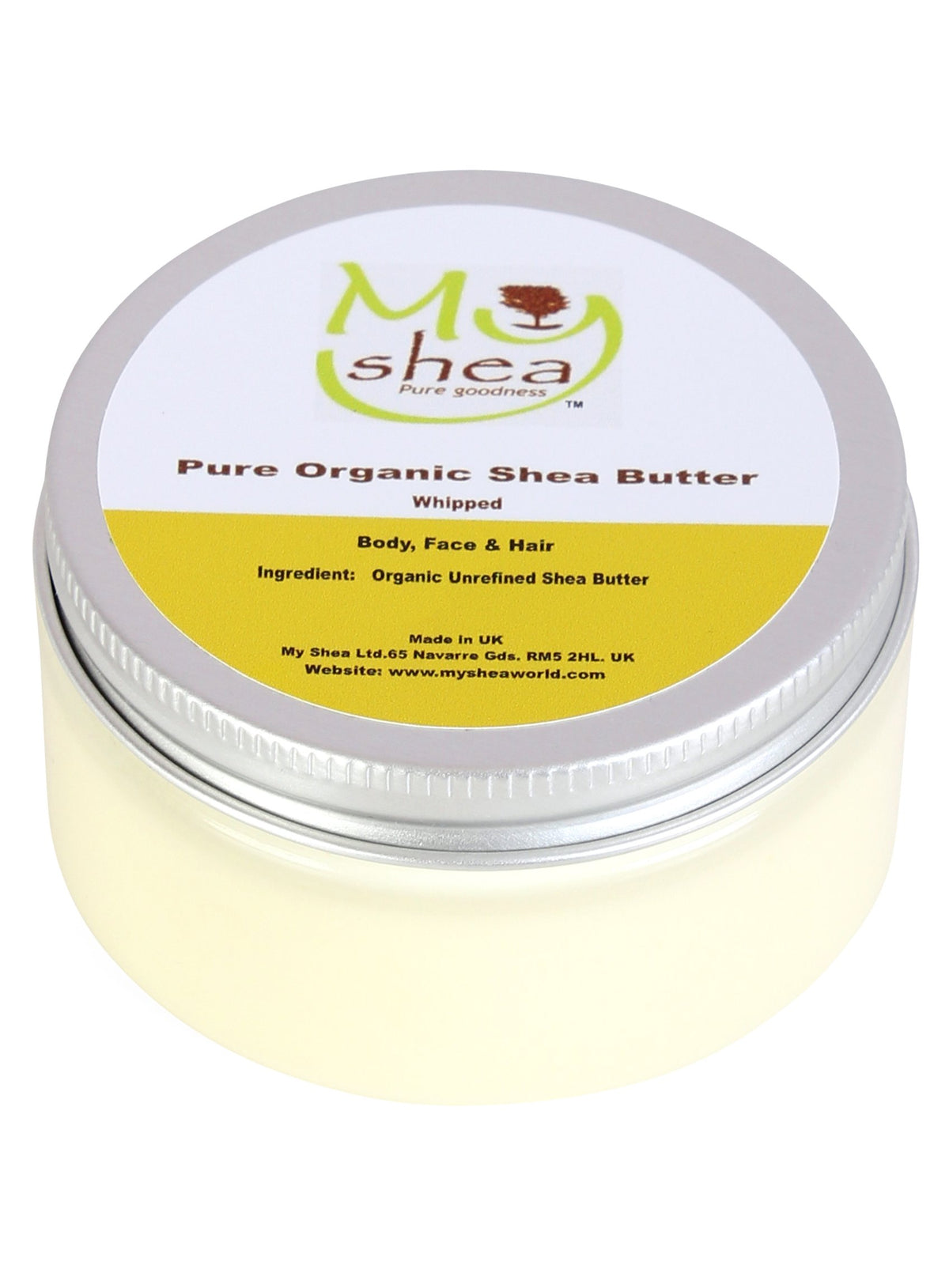 My Shea Whipped Certified Organic Unrefined Shea Butter 100ml