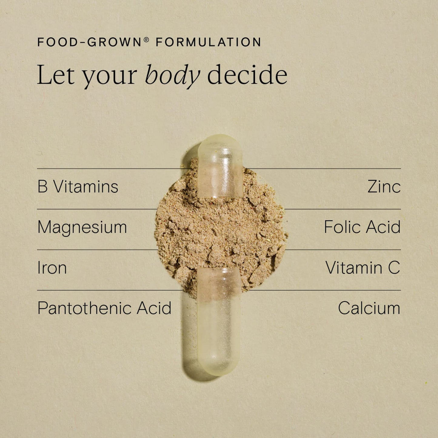 WILD NUTRITION Food-Grown® Energy Support - Natural Energy Support Supplements with Iron, Vitamin C, and Magnesium - Ethically Sourced - Maintain Energy Levels + Immune Support - 60 Capsules