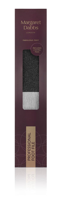 Margaret Dabbs Professional Foot File with 2 Pads Removes Hard and Dry Skin
