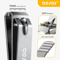 BEZOX Heavy Duty Straight Blade Nail Clippers for Thick Toenails, Professional Stainless Steel Fingernail Toenail Clippers - Ideal for Seniors Toenails Clipper, Precision Nail Grooming Tool