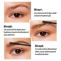 FUNAN Eyebrow Gel,Clear Brow Gel,Glued for Brows & Edges, for Styling Brows,16ml,2 Pack