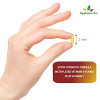 Supplement Tree Bioactive B Complex with Vitamin C – Methylated B12, Folate (5-MTHF), B6 P5P, PABA, Choline, Inositol – High Strength, 90 Vegan Capsules – Non-GMO