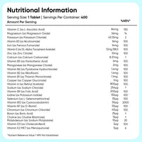 WeightWorld Multivitamin Tablets for Women & Men - 27 Key Nutrients - 400 Small Tablets - 1+ Year Supply - Tasty Peppermint Flavour - Vegan Multi Vitamins & Minerals Like Vitamin D, C, Calcium, Iron & Zinc