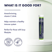 HIGHER NATURE Higher Nature - Fizzy C - Vitamin C Effervescent Tablets - Immune System Support - Vitamin C 1000mg - Vegan - 20 Tablets