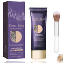 NoraGlaze Body Coverage Perfector for Legs – Full Coverage for Tattoos & Imperfections – Long-Lasting, Buildable Formula Includes Precision Concealer Brush for Seamless Application (1PCS)