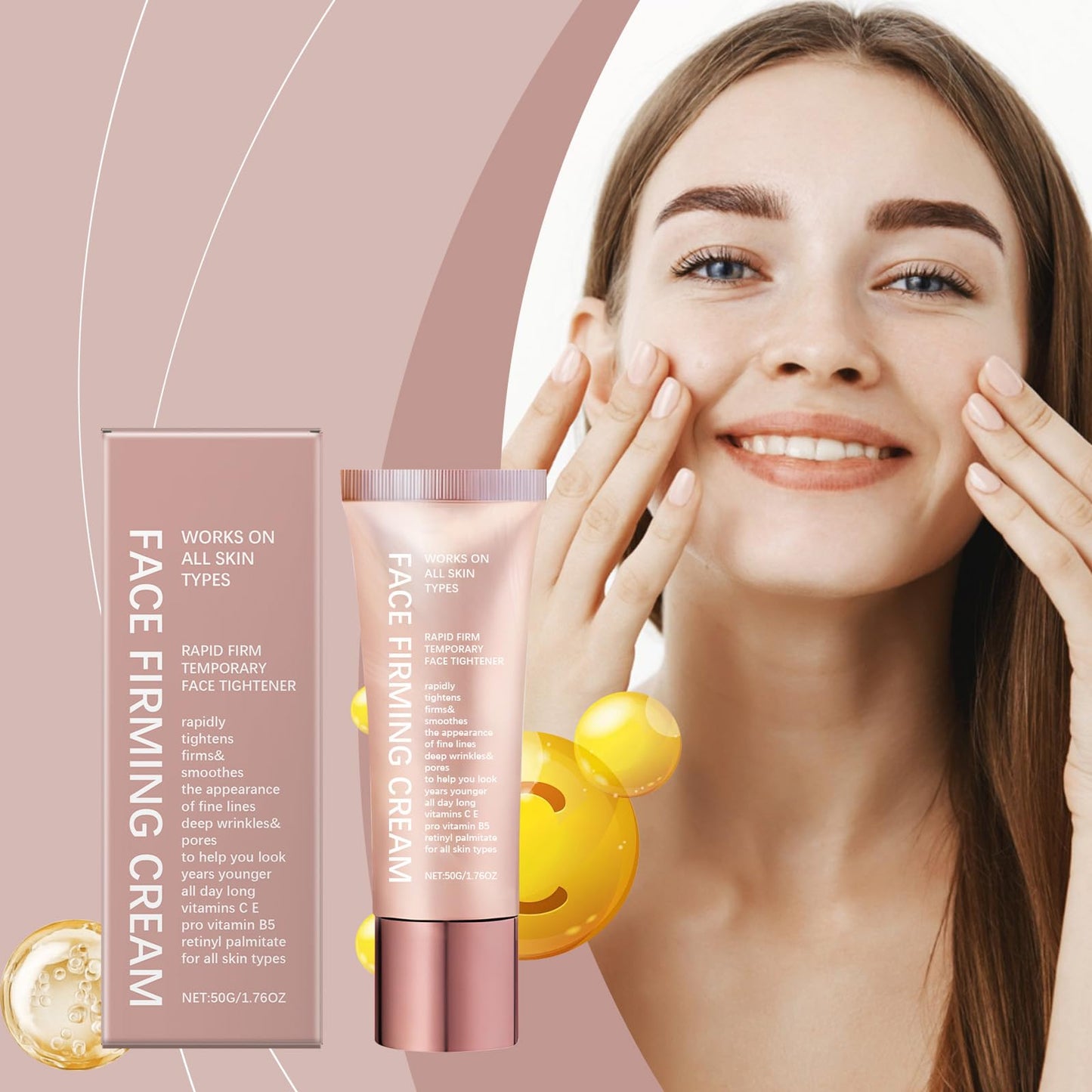 GEEWHILE Anti Aging Face Cream Skin Tightening Cream for Face Anti-Wrinkle Firm & Lift Cream, Deeply Hydrating Firming Face Cream for Loose Skin Face Reduce Fine Lines & Wrinkles