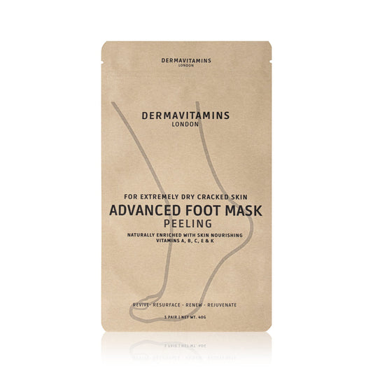 Dermavitamins Advanced Foot Mask Bag - Repairs Dry Feet (Peeling)