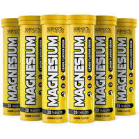 SCIENCE FITNESS Magnesium Lemon Flavour Effervescent Tablets -120 Tablets for Normal Muscle Functions, Suitable for Vegans and Vegetarians, Magnesium 375 mg per Serving