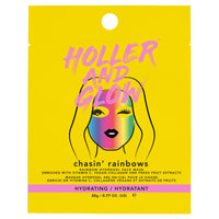 Holler & Glow Holler and Glow Chasin' Rainbows, Printed Hydrogel Face Mask