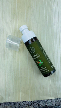 AATMANA D-Stress Massage Oil Sore Muscle Massage Oil for Body - Best Natural Therapy Oil with Rare Herbs and Essential Oils - Warming Massage Oil, Relaxing & Massaging Joint - 3.38 fl. oz.