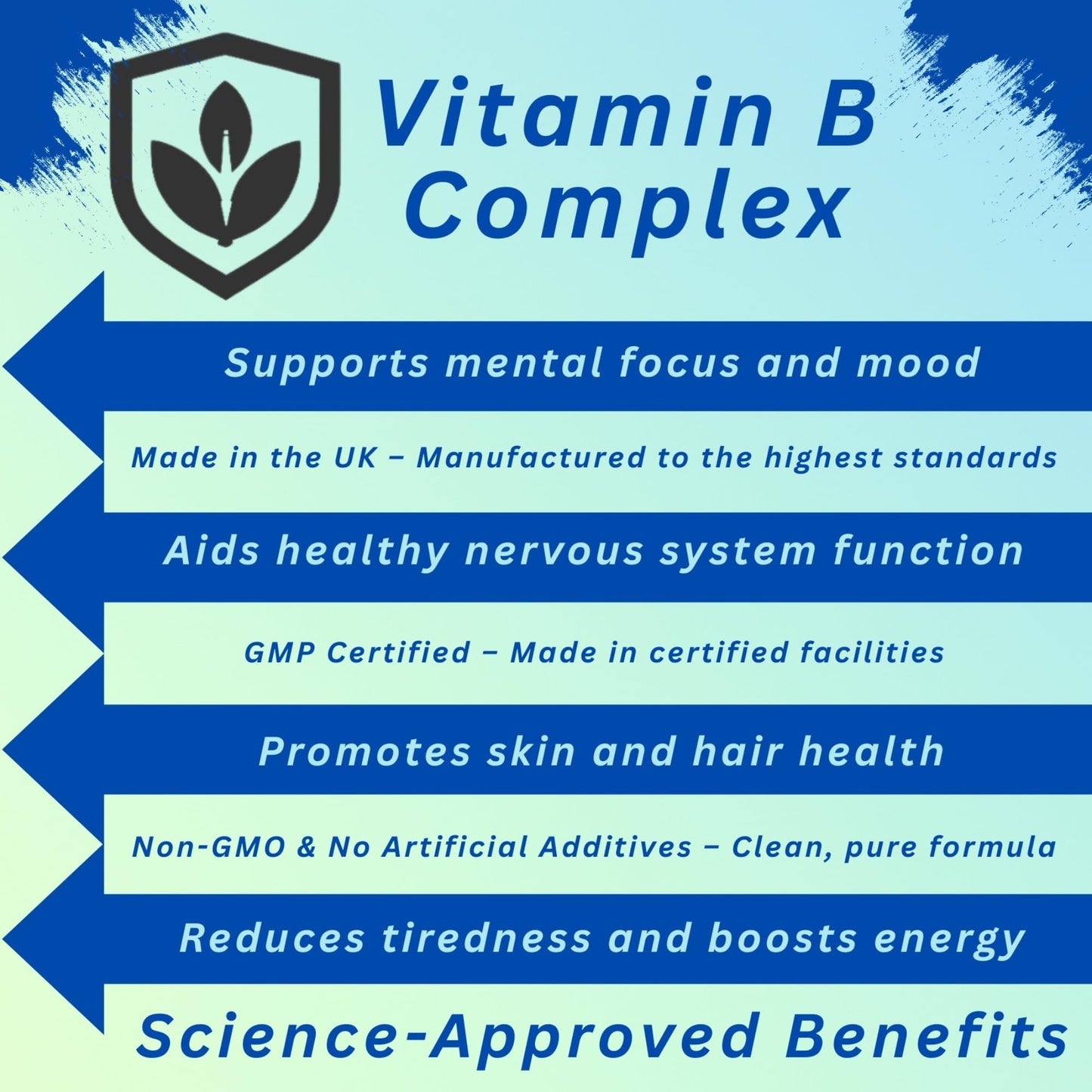 TBQ Nutrition Vitamin B Complex – 120 Vegan Capsules | Full Daily Dose of B1, B2, B3, B5, B6, B7, B9, B12 + PABA | Energy, Nerve, Immune & Metabolism Support | UK-Made Supplement