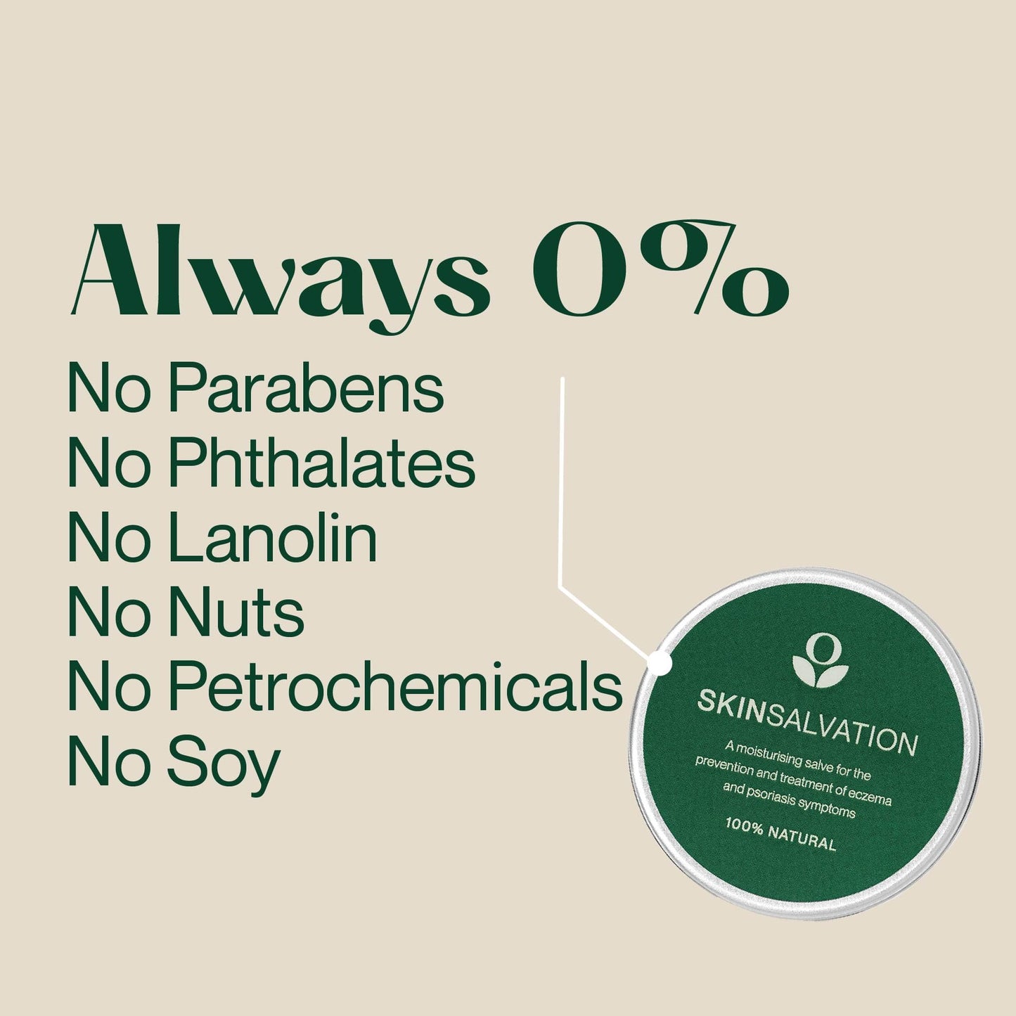 Balmonds Skin Salvation Moisturising Balm 50ml - Natural Eczema & Psoriasis Treatment Suitable for All Ages, Handmade in UK