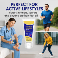 Plantar Fasciitis Relief Cream - Foot Cream for Cracked Heels and Dry Skin, Heel Pain Relief for Plantar Fasciitis, Heel Spurs & Sore Feet