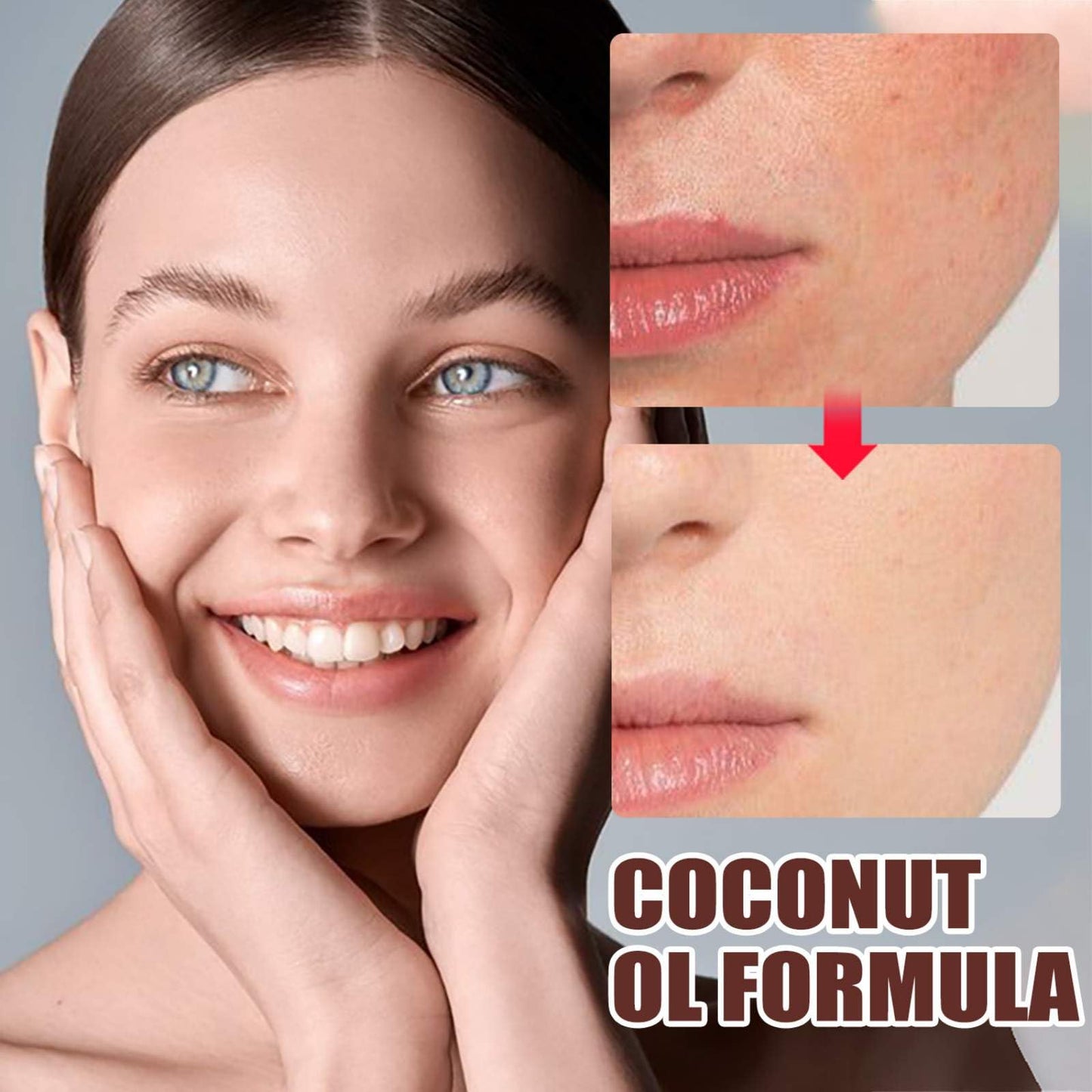 Grospe Coconut Oil Facial Scrub Exfoliator with Natural Essence Coconut Sugar Facial Scrub Gentle Cleansing Moisturising Rejuvenating Glowing Skin Coconut Oil Formula Face Scrub 50g