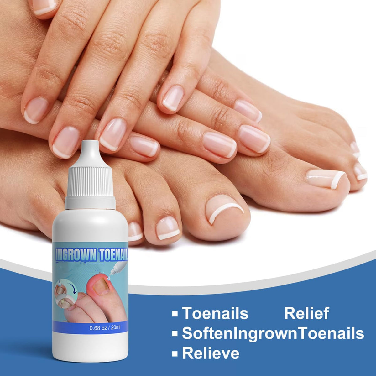ASMAYSA Ingrown Toenail Correction Extra Strong - Ingrown Toenail Drop- Cuticle Care Oil for Ingrown Toenails - Trimming Toenail Softening Drop Ingrown Toenail Correction,20ml
