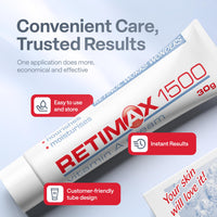Retimax 1500 Vitamin A, Retinol, Protective Ointment, Anti-Ageing Anti-Wrinkles Cream for Sensitive & Dehydrated Skin - 30g