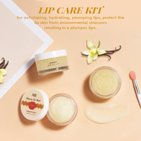 ANAI RUI ANAiRUi Lip Scrubs Exfoliator Moisturizer, Lip Sleeping Mask Sugar Lip Scrub, Lip Mask Overnight for Lip Line Wrinkle Treatment, Lip Balm for Dry Chapped Lines Lips, (Vanilla & Collagen, Peptide)