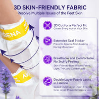 LANBENA Foot Peel Mask - 1 Pair Moisturizing and Exfoliating Foot Peeling Mask for Dry, Cracked Feet | Callus Remover | Skin - Friendly and Effective for Baby Soft Feet, Men and Women (Lavender)