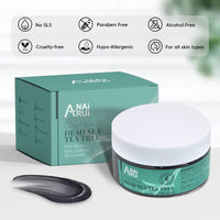 ANAI RUI ANAiRUi Dead Sea Tea Tree Mud Mask, Clay Mask Skincare with Activated Charcoal & Tea Tree Oil for Women and Men, 120g