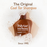 Polytar Scalp Shampoo, For Scalp Conditions, Reduces Itching, Inflammation and Scales, Shampoo Treats Psoriasis, Seborrhoeic Dermatitis, Eczema and Dandruff, Contains Coal Tar Solution, 1 x 150ml