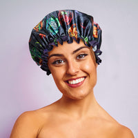 Bodylife Shower Cap Reusable Bath Cap Dual layered Waterproof Mystic Dragons 27cm