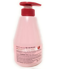 NAVIC DIRECT KWAILNARA Strawberry Milk Vitalizing Body Lotion 560g – Hydrating Moisturising Body Lotion with Milk Protein – Soft Smooth Skin Daily Body Care – Korean Skincare Lotion for Dry Skin