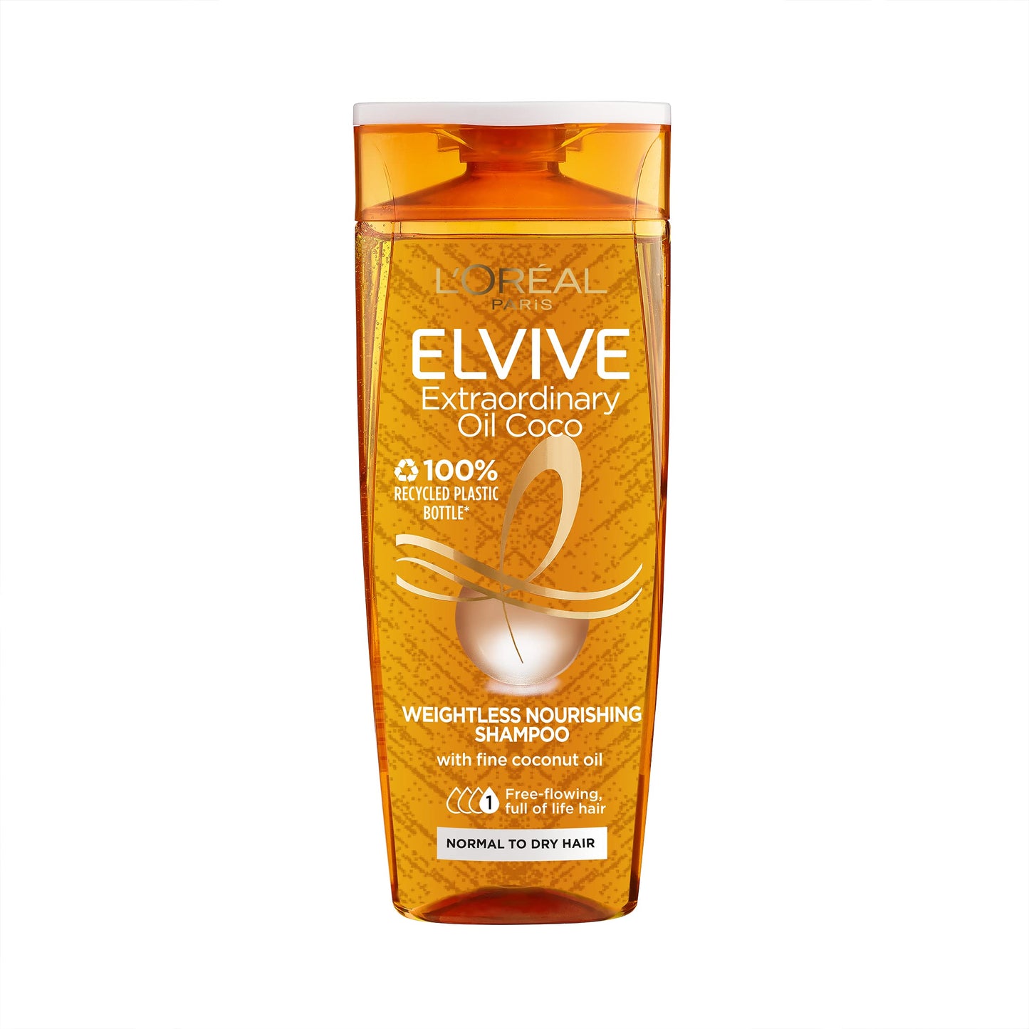 L'OREAL PARIS Elvive Haircare L'Oreal Paris Extraordinary Oil Weightless Nourishing Shampoom, Coconut, 400 ml