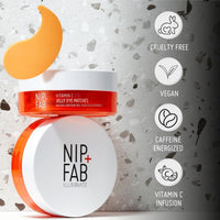 Nip+Fab Vitamin C Jelly Eye Patches, Brightening and Hydrating, 20 pairs