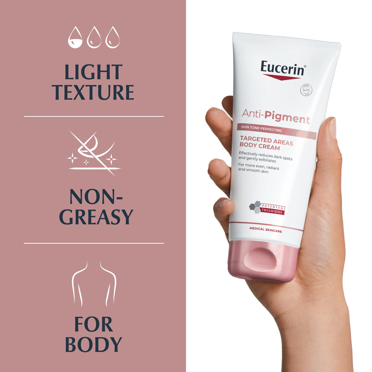 Eucerin Anti-Pigment Targeted Areas Body Cream 200ml, Exfoliating and Regenerating Body Skincare with Thiamidol, Nourishing Cream for Treatment of Hyperpigmentation