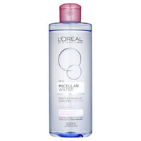 L'ORÉAL L'Oréal Paris Micellar Water for Sensitive and Dry Skin, Made with Purified Water and Combined Micelles to Capture Impurities and Remove Makeup Gently without Rubbing or Irritation