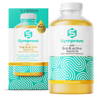 Symprove Pineapple 1 Week Pack Daily Essential Gut Health Supplement, Probiotic Drink with Live Bacteria, Vegan - 1x500ml
