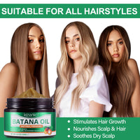 XAYGHE Raw Batana Oil for Hair Growth, Organic Batana Hair Oil Hair Mask for Dry Damaged Hair and Moisturizes Skin, Raw Batana Cream Oil for Healthier, Thicker, Fuller Hair